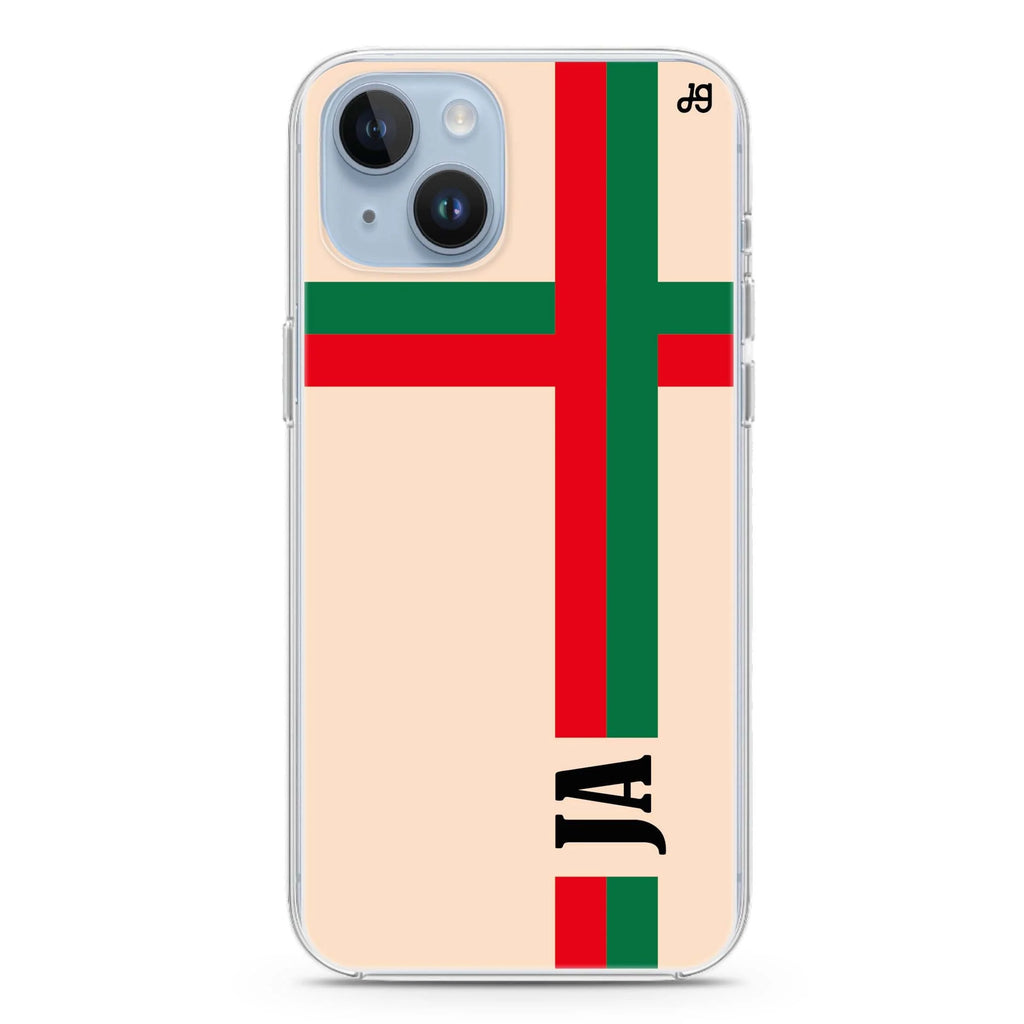 Matching Stripes iPhone 14 plus 水晶透明保護殼