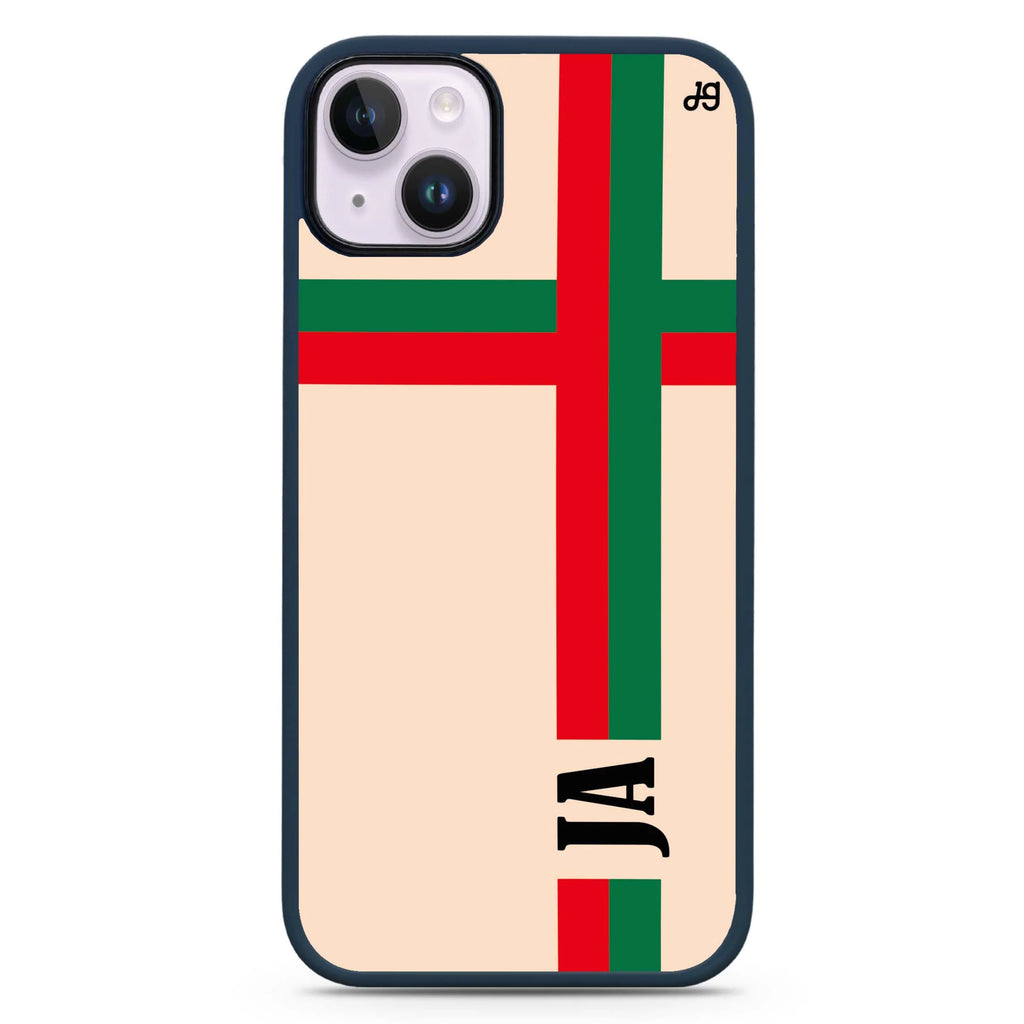 Matching Stripes iPhone 14 Plus Magsafe 兼容防衝擊保護殼