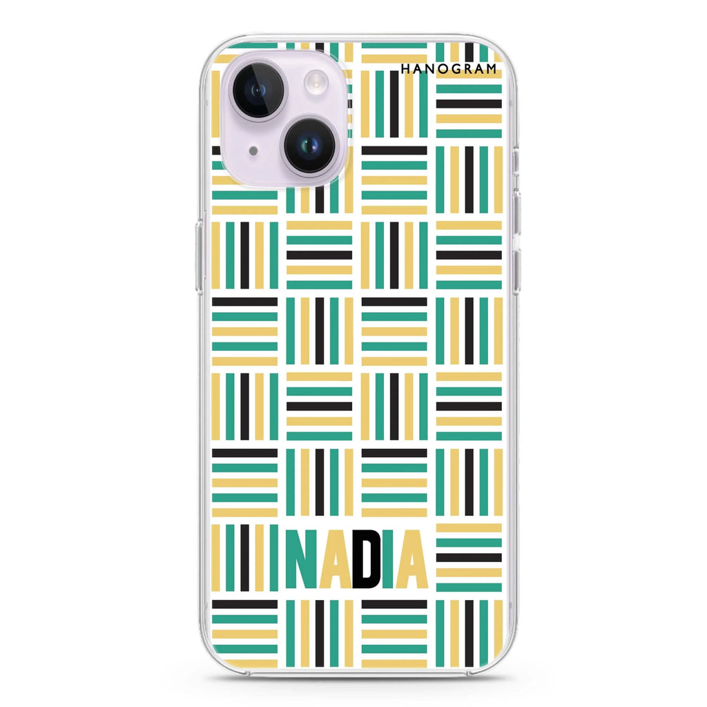 Stripes Camo iPhone 14 水晶透明保護殼