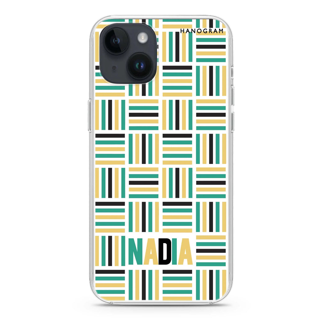 Stripes Camo iPhone 14 Magsafe 兼容水晶透明保護殼