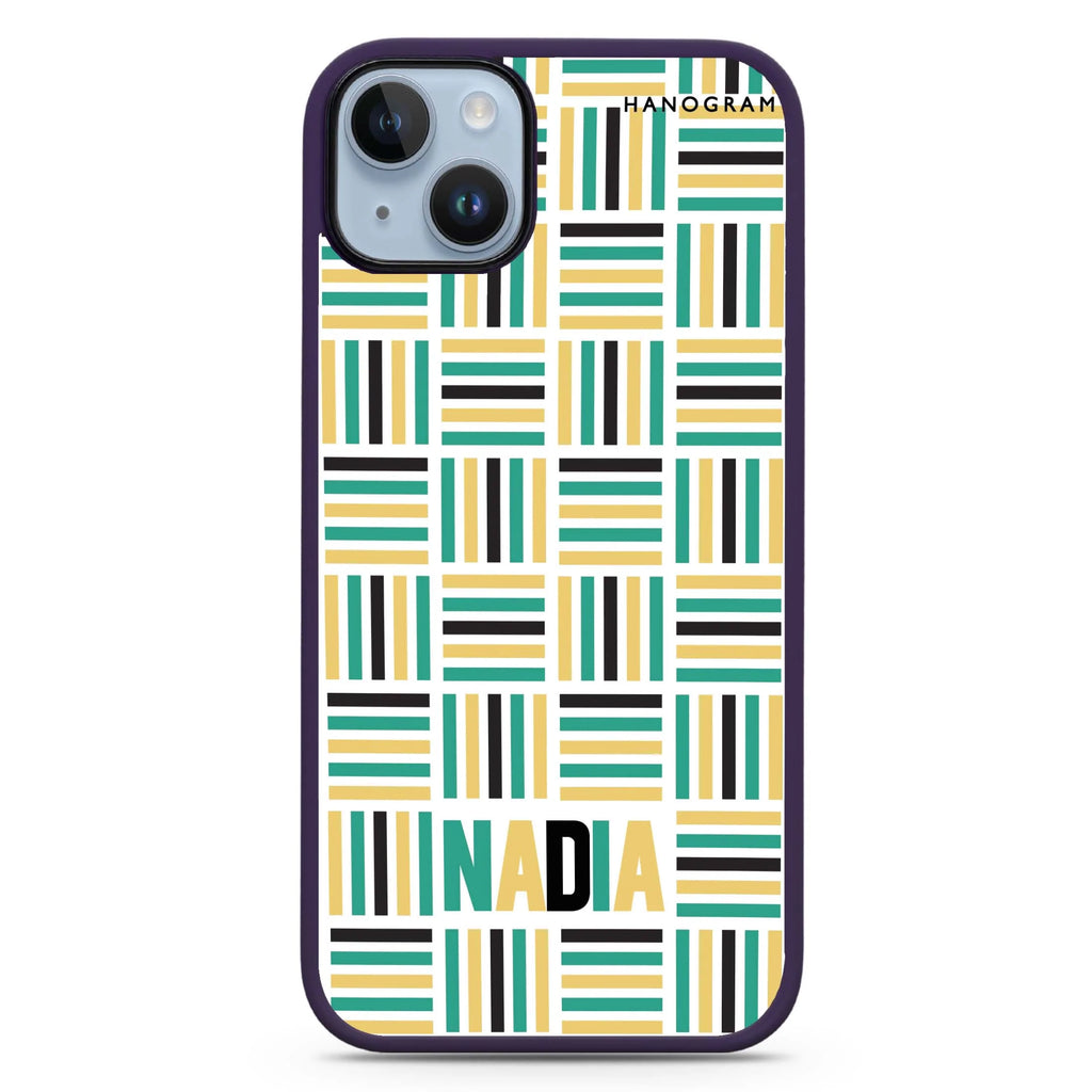 Stripes Camo iPhone 14 Plus Magsafe 兼容防衝擊保護殼