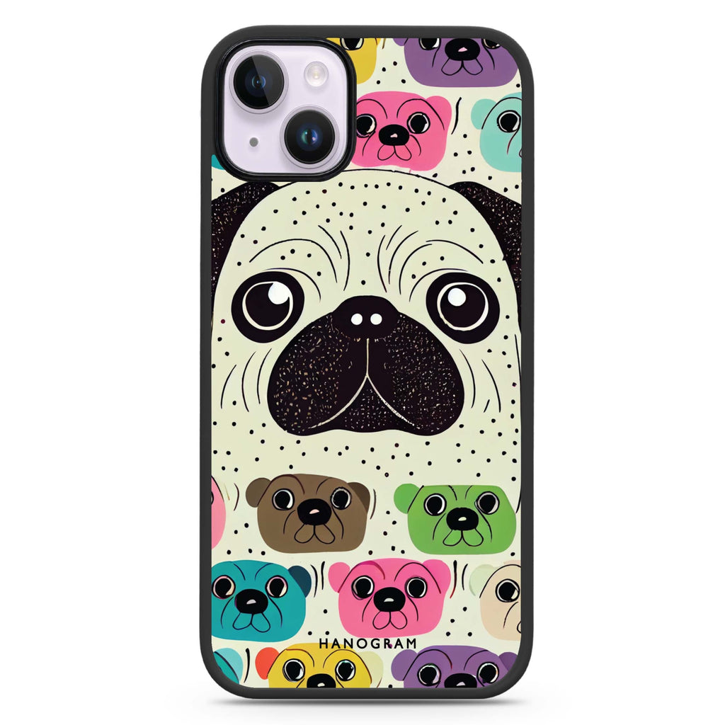 Pug Face iPhone 14 Plus Magsafe 兼容防衝擊保護殼