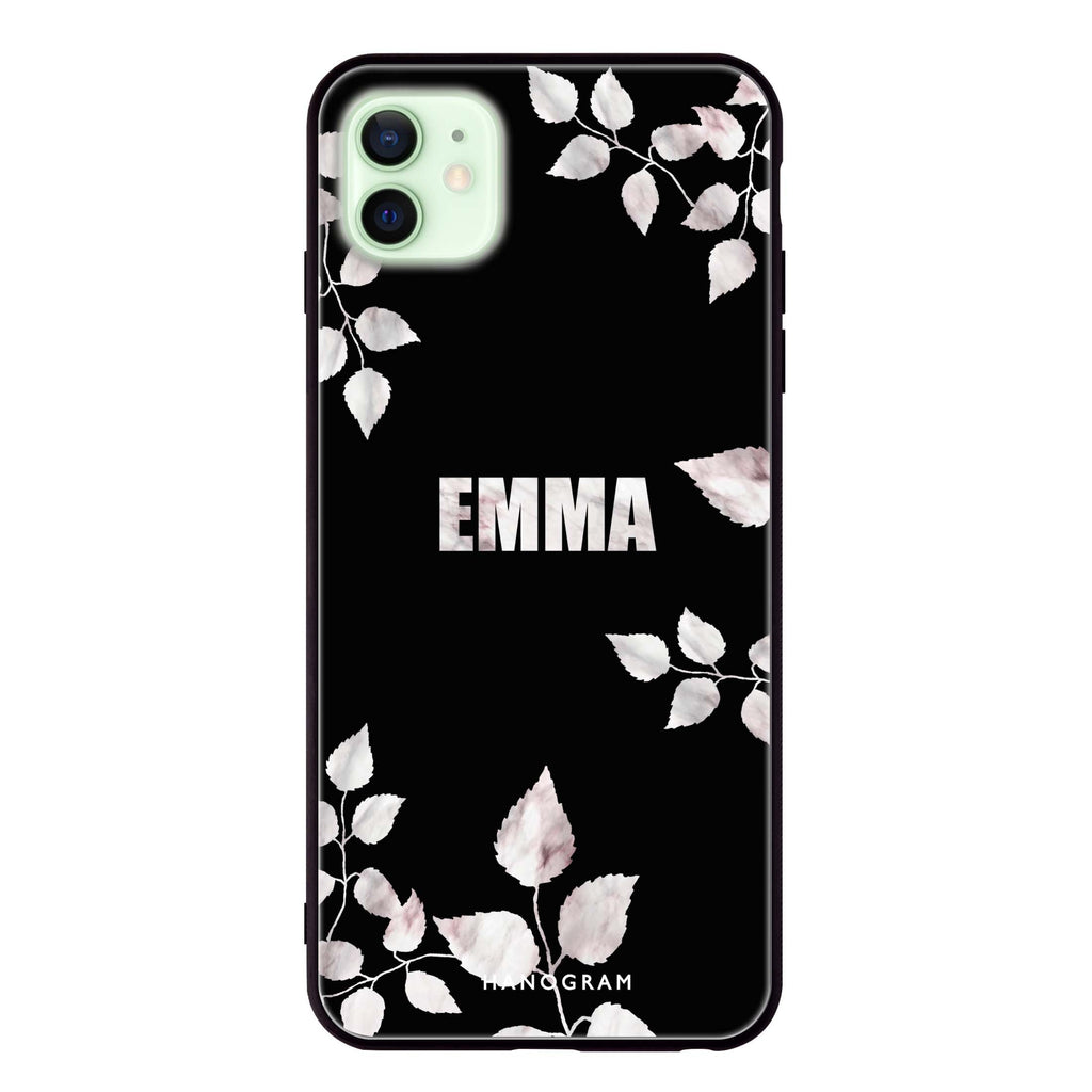 Life Simple Floral iPhone 12 mini 超薄強化玻璃殻