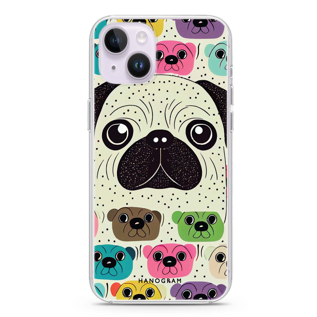 Pug Face iPhone 14 水晶透明保護殼