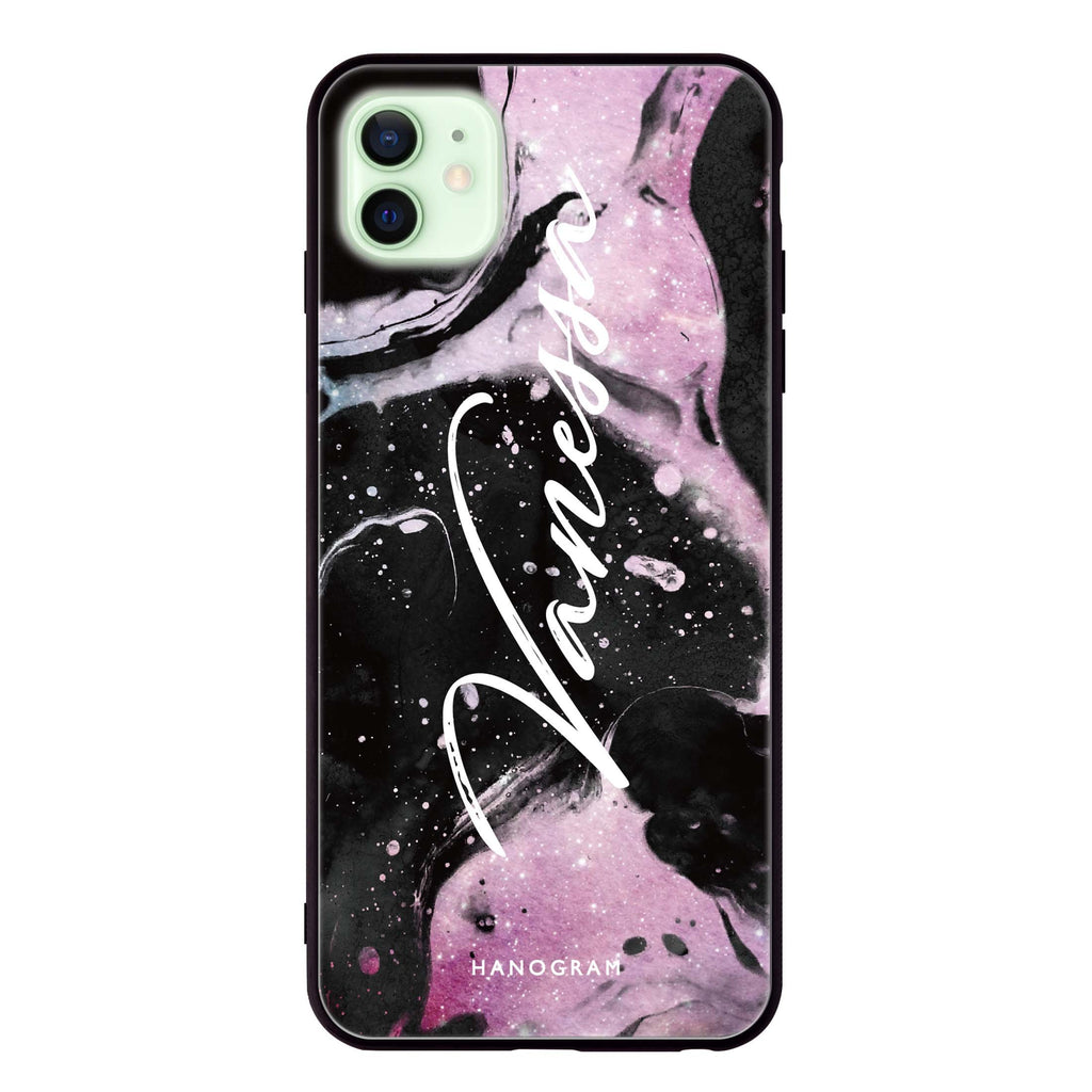 Marble Galaxy I iPhone 12 mini 超薄強化玻璃殻