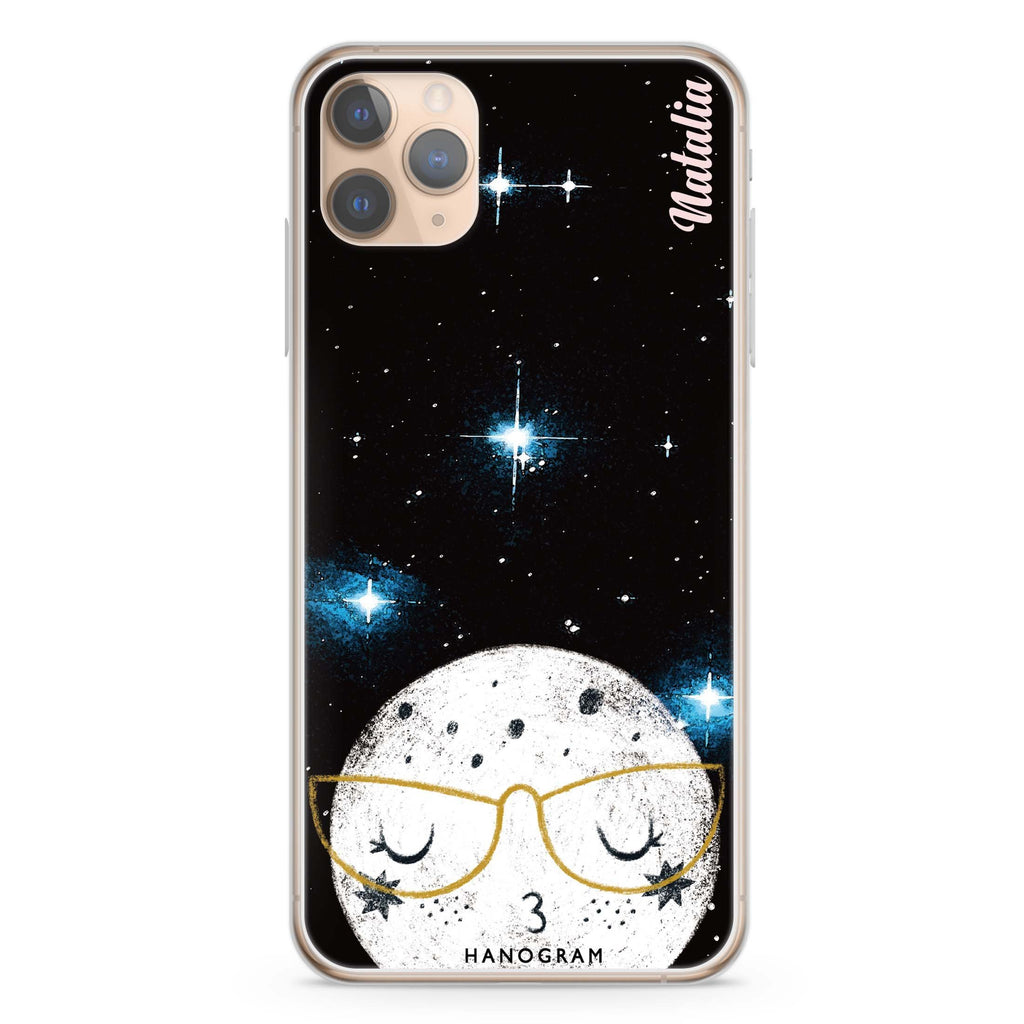 Glasses Moon iPhone 11 Pro 水晶透明保護殼