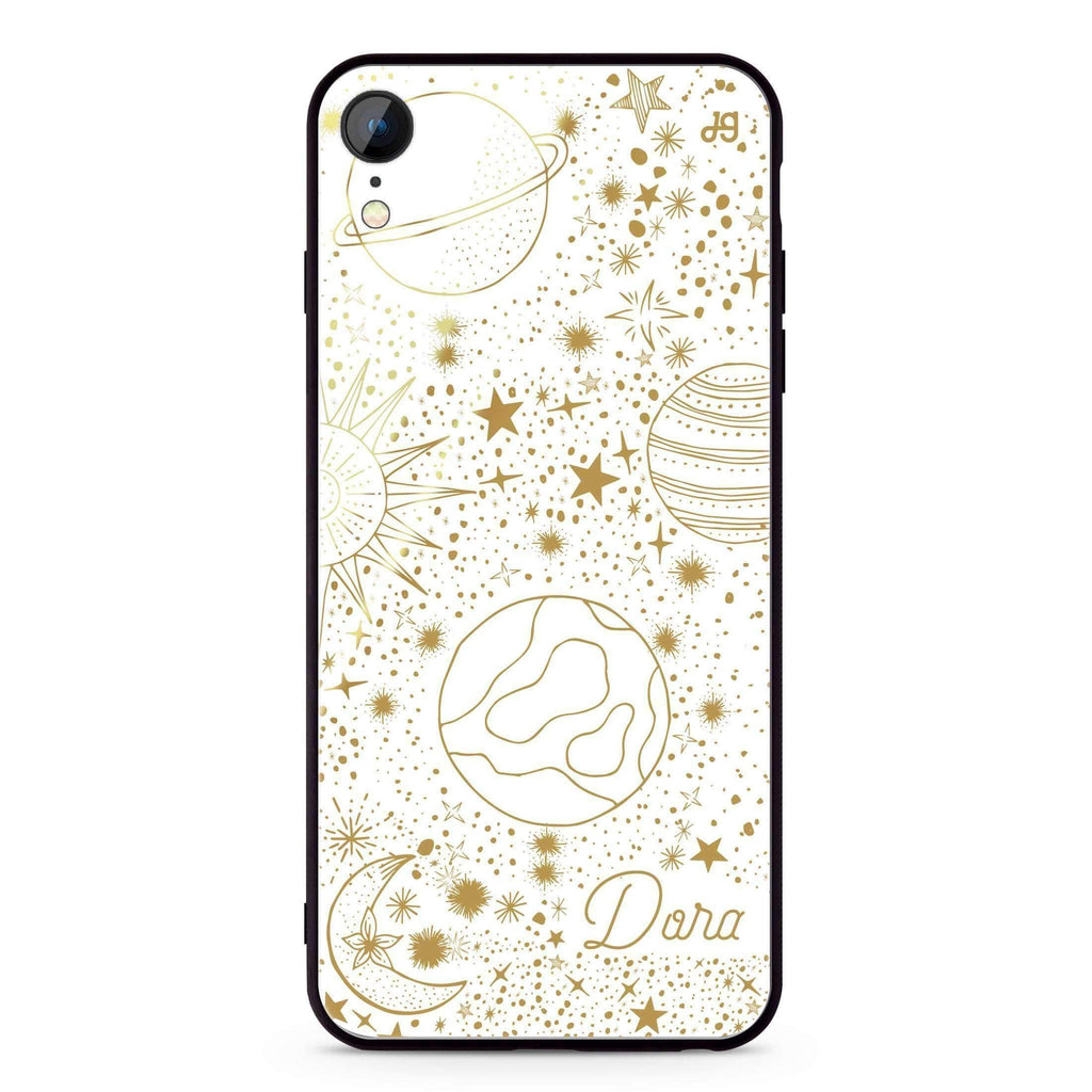 Golden Galaxy I iPhone XR 超薄強化玻璃殻