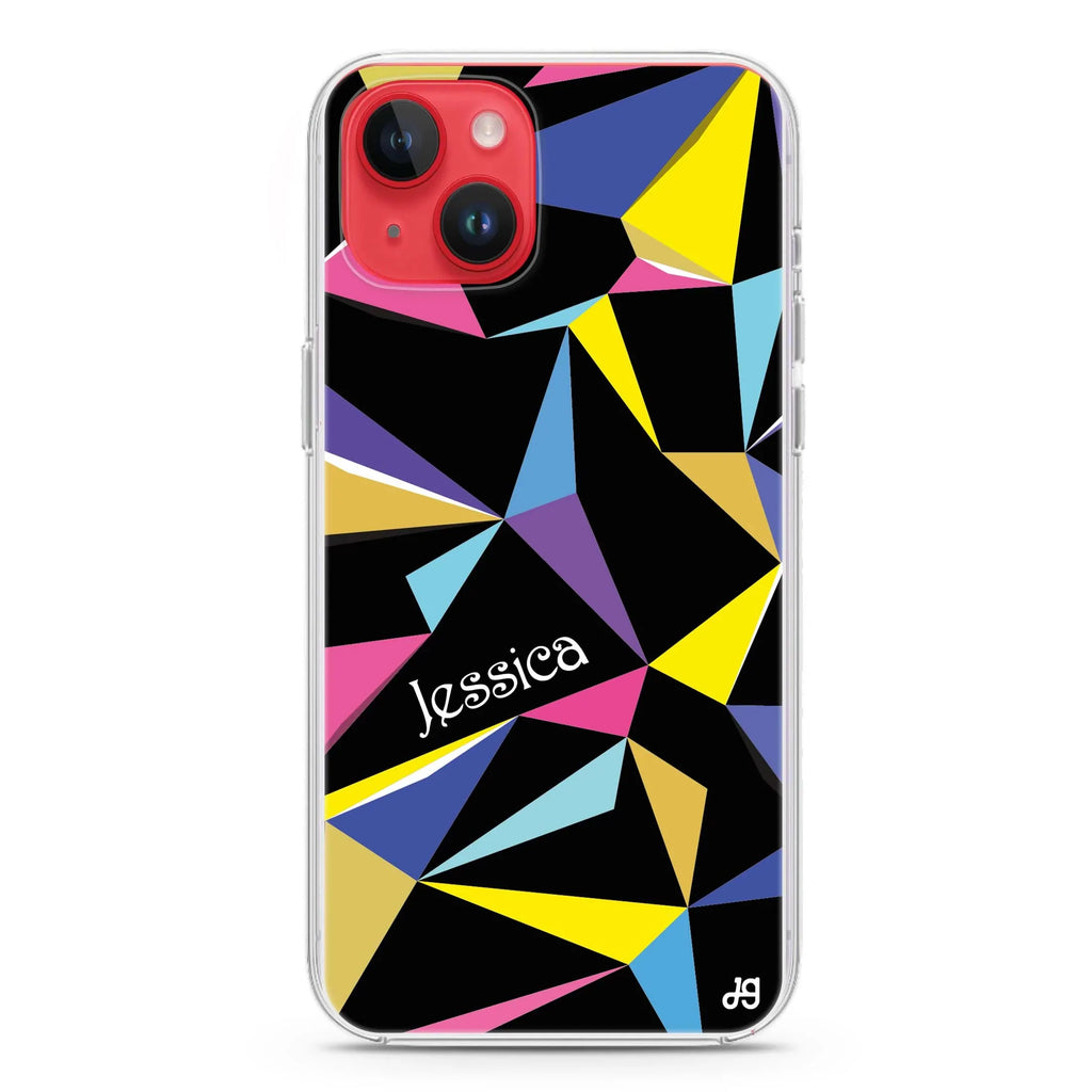 Geometric iPhone 14 Magsafe 兼容水晶透明保護殼