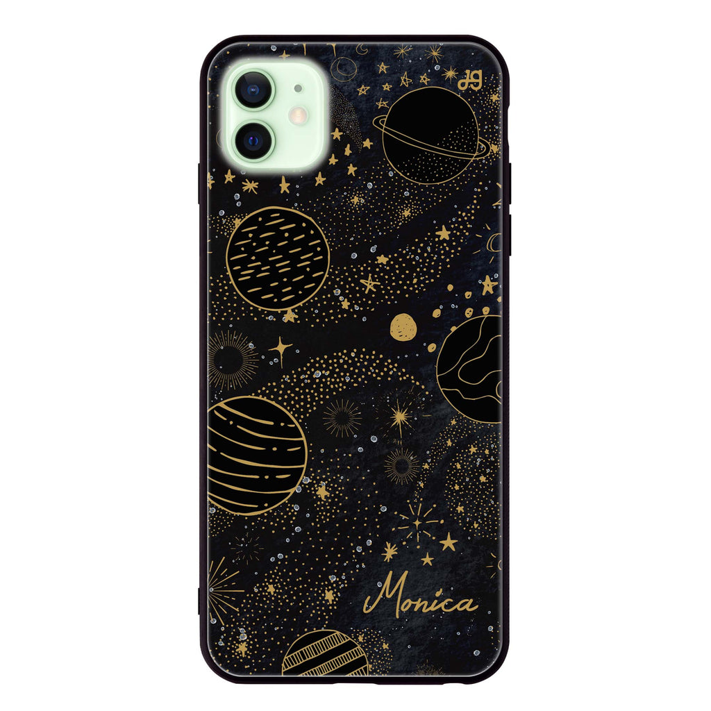 Golden Galaxy III iPhone 12 mini 超薄強化玻璃殻