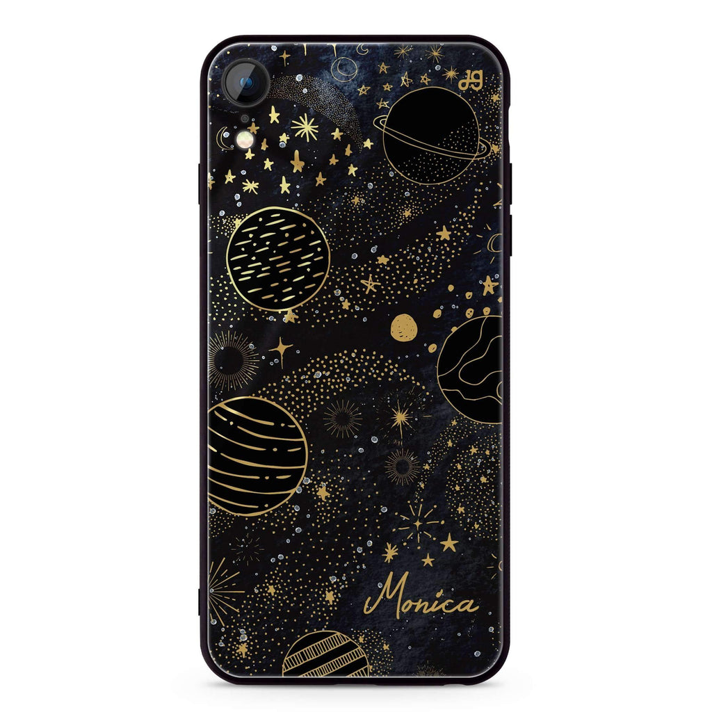 Golden Galaxy III iPhone XR 超薄強化玻璃殻