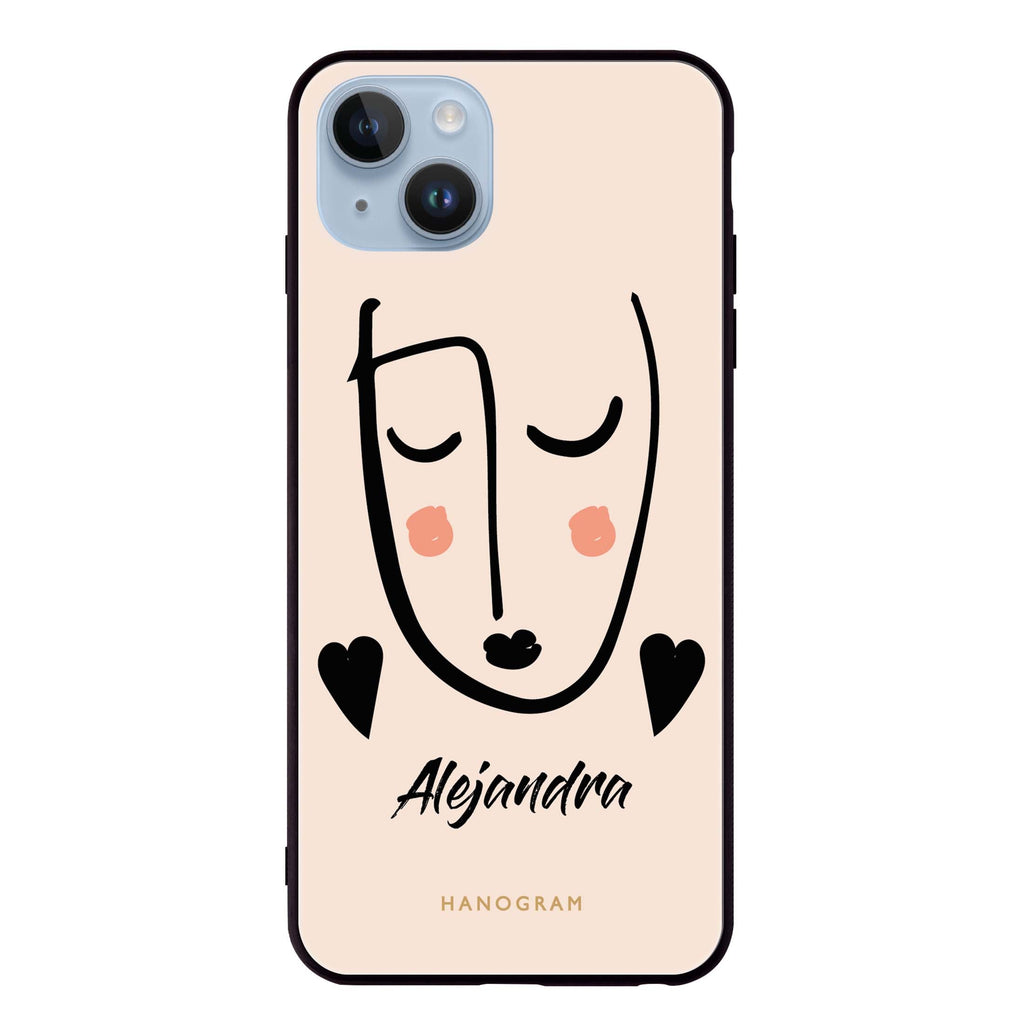 Lovely Face iPhone 14 超薄強化玻璃殻