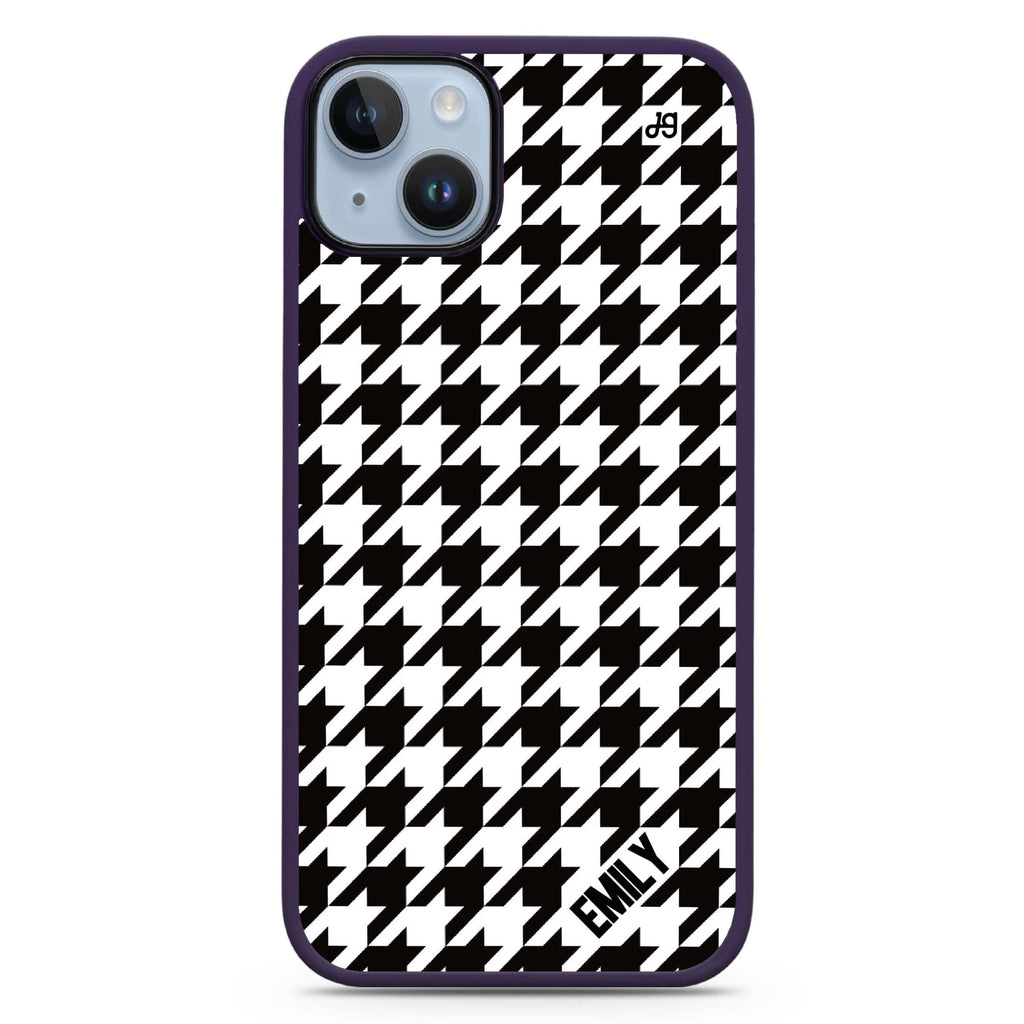 Houndstooth iPhone 14 Plus Magsafe 兼容防衝擊保護殼