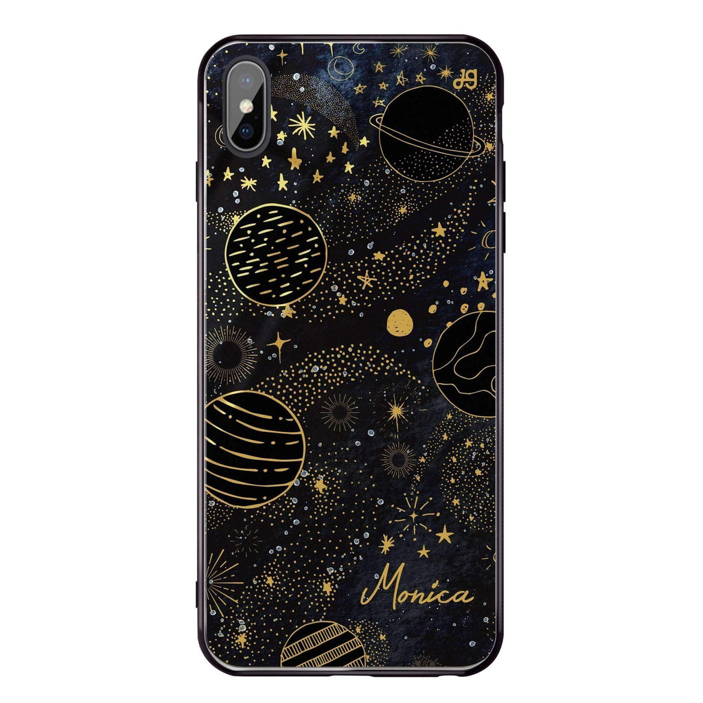 Golden Galaxy III iPhone X 超薄強化玻璃殻