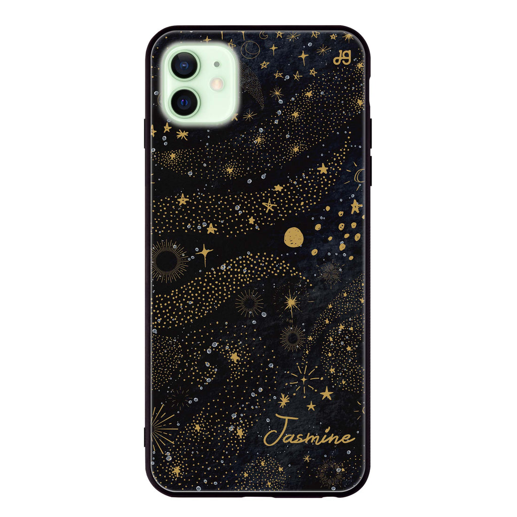 Golden Galaxy IV iPhone 12 mini 超薄強化玻璃殻