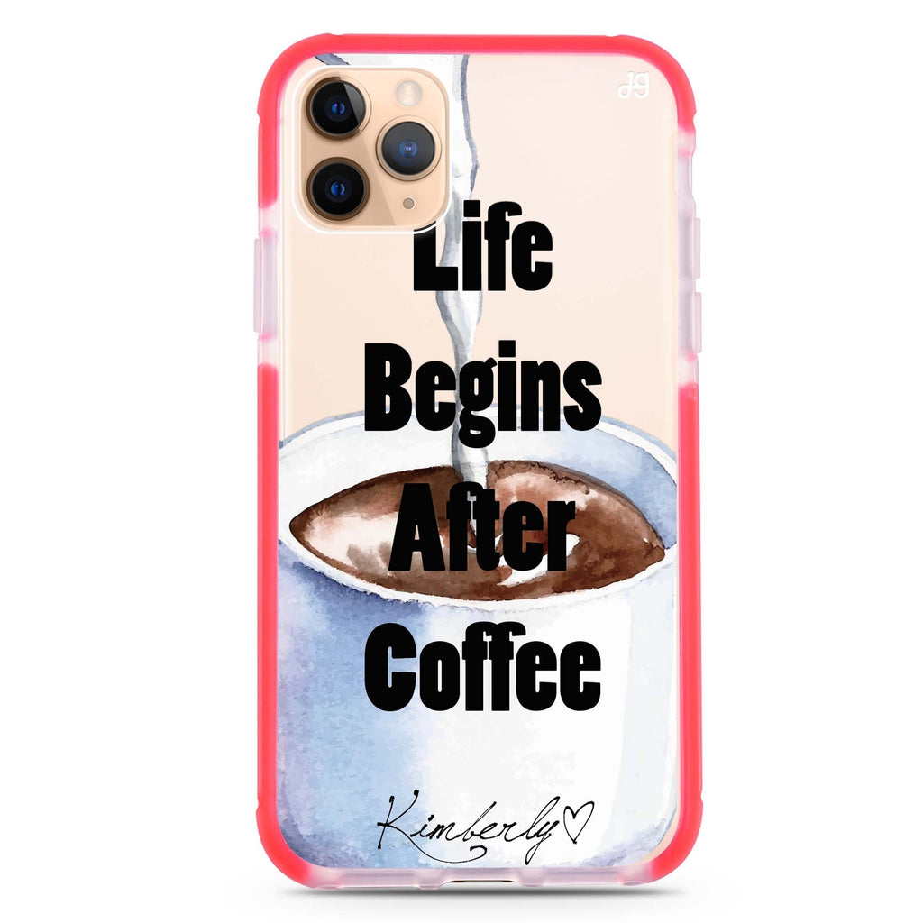 Life begins after coffee iPhone 11 Pro 吸震防摔保護殼