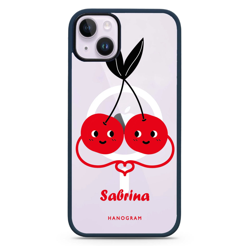 Lovely Cherries I iPhone 14 Plus Magsafe 兼容防衝擊保護殼