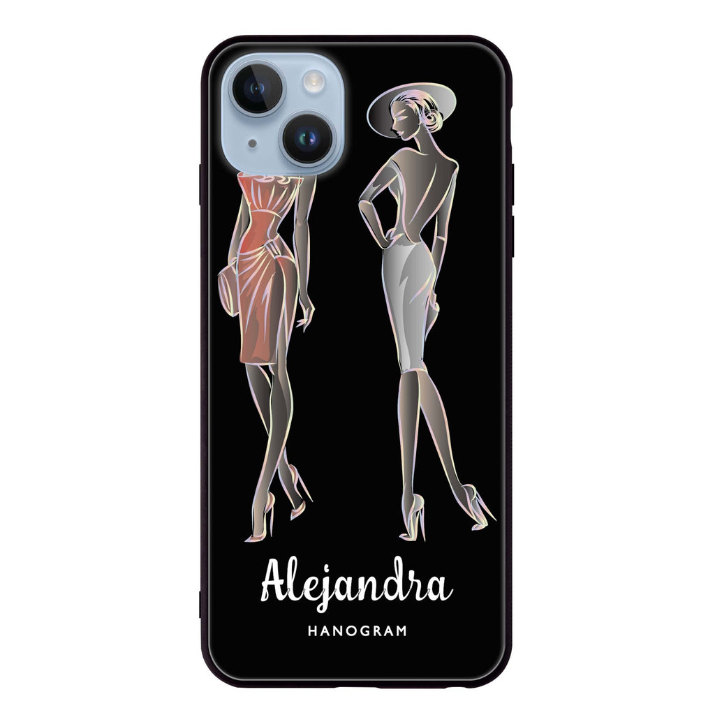 Elegant Girls iPhone 13 超薄強化玻璃殻