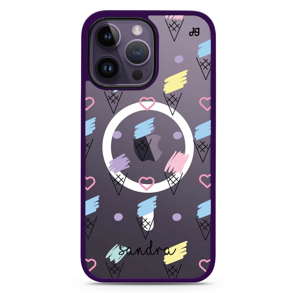 Ice cream Pattern Magsafe 兼容防衝擊保護殼