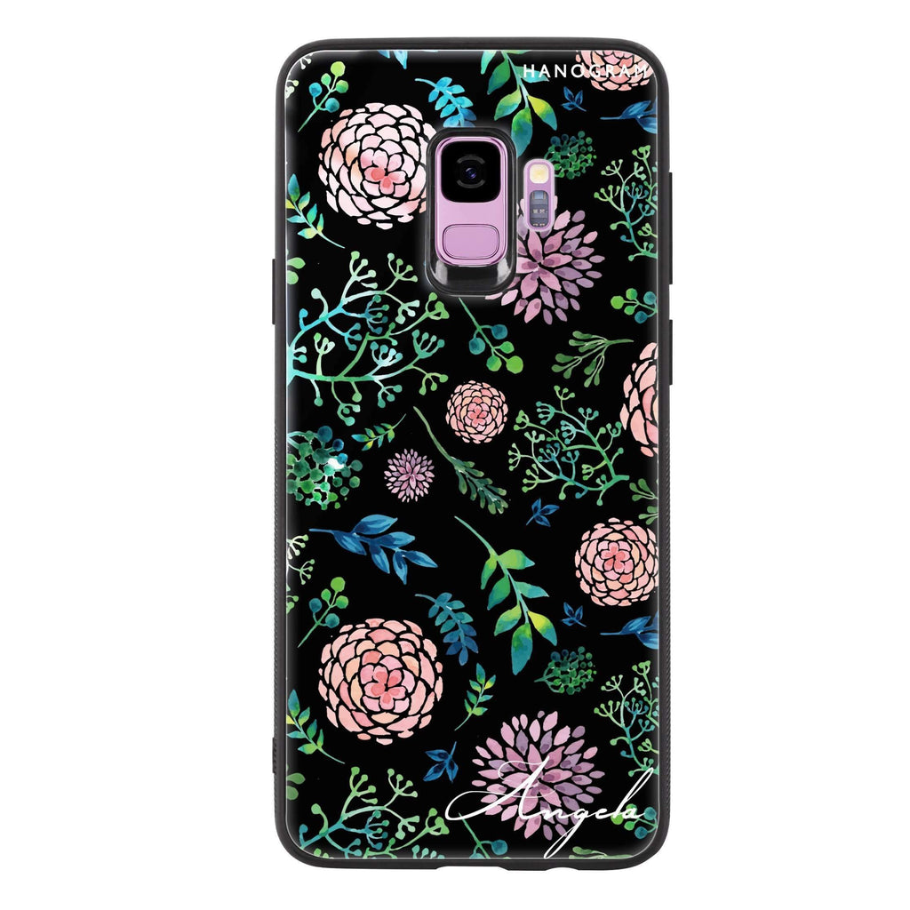Paint Flower Samsung S9 超薄強化玻璃殻