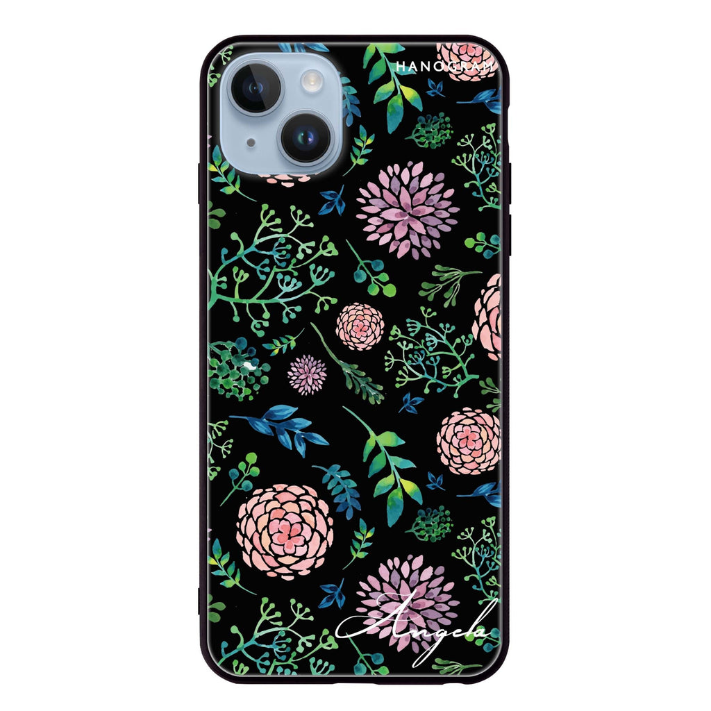 Paint Flower iPhone 13 Mini 超薄強化玻璃殻