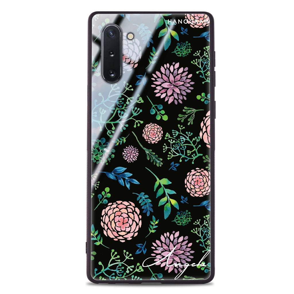 Paint Flower Samsung Note 10 超薄強化玻璃殻