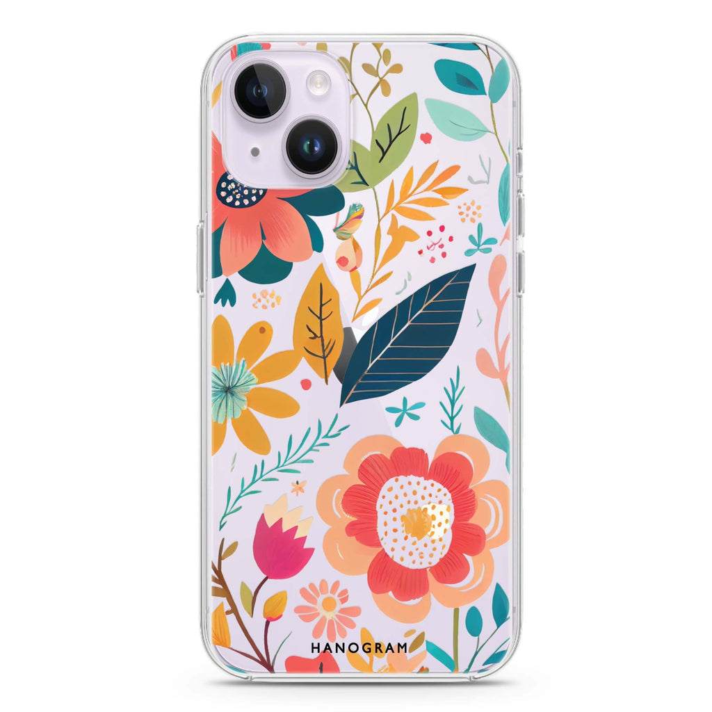 Pretty Florals iPhone 14 Plus 水晶透明保護殼
