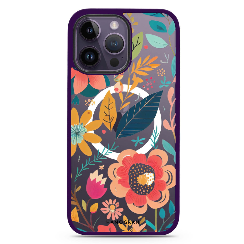 Pretty Florals Magsafe 兼容防衝擊保護殼