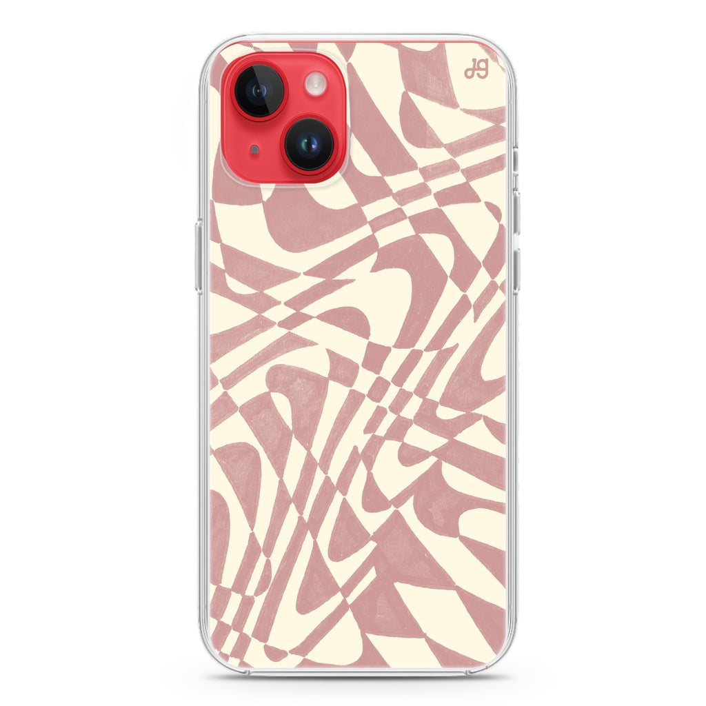 Abstract Paint Pattern iPhone 14 Plus Magsafe 兼容水晶透明保護殼