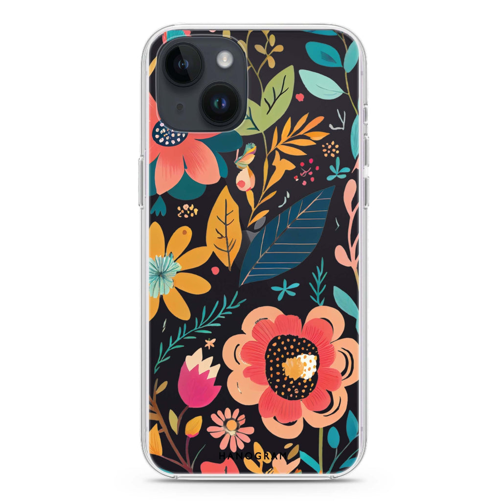 Pretty Florals iPhone 14 水晶透明保護殼