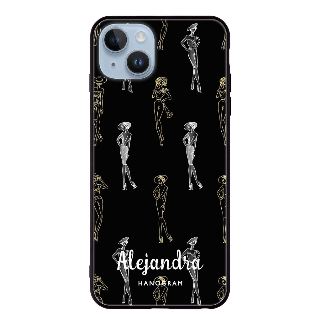 Elegant Girls Seamless iPhone 13 超薄強化玻璃殻