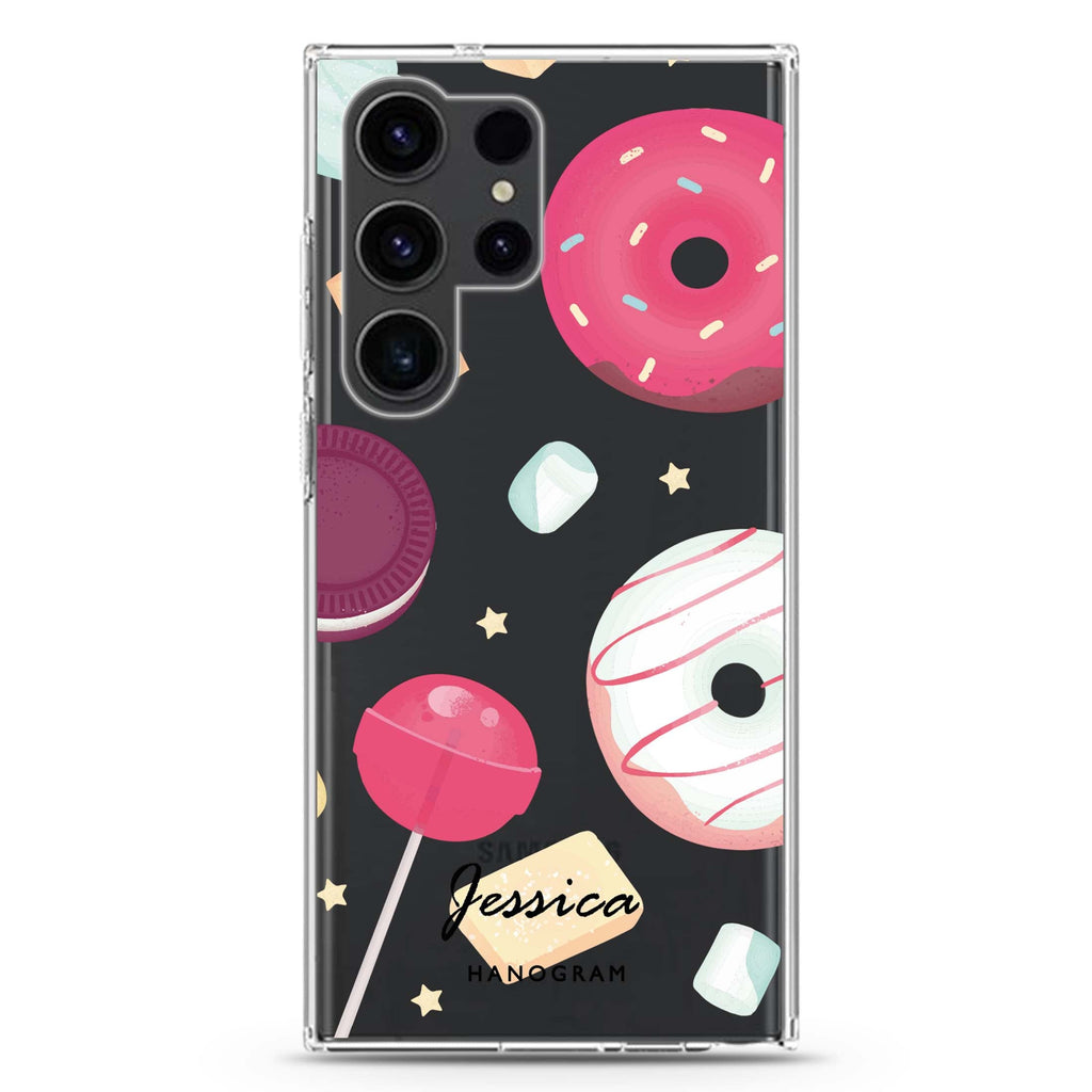 Taste of Candy Samsung Galaxy Ultra 可加名字透明保護殼，適用 S26/S25/S24/S23 Ultra，圖1