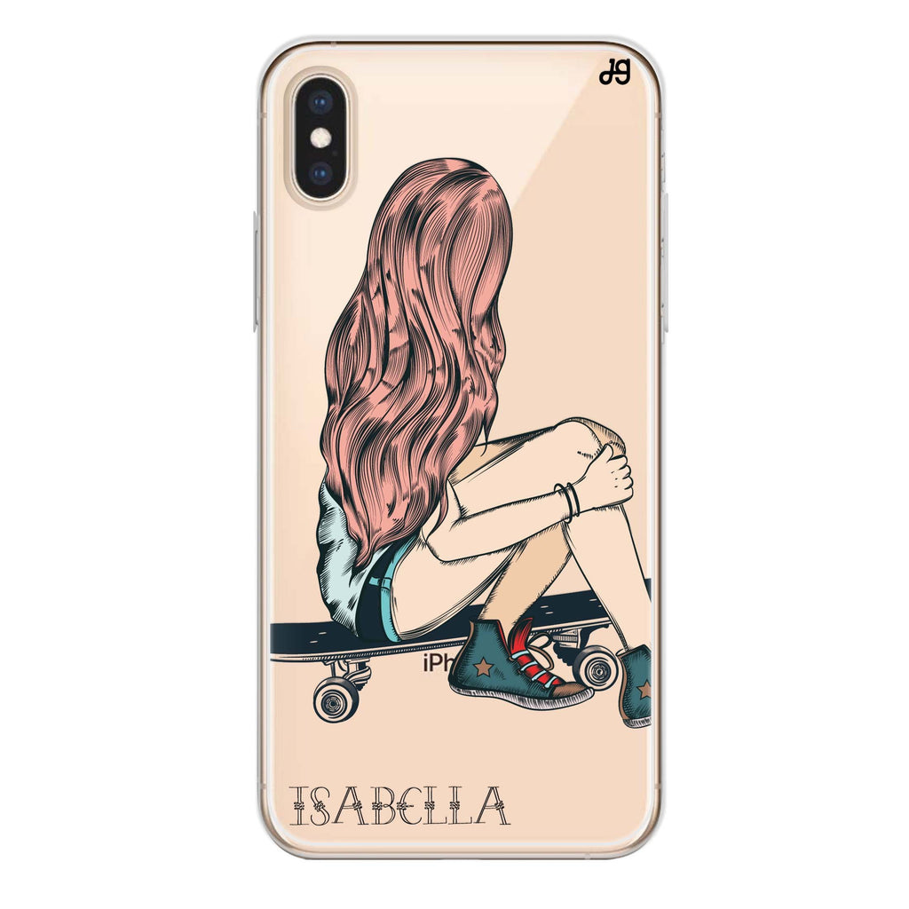 Skater Girl iPhone X 水晶透明保護殼