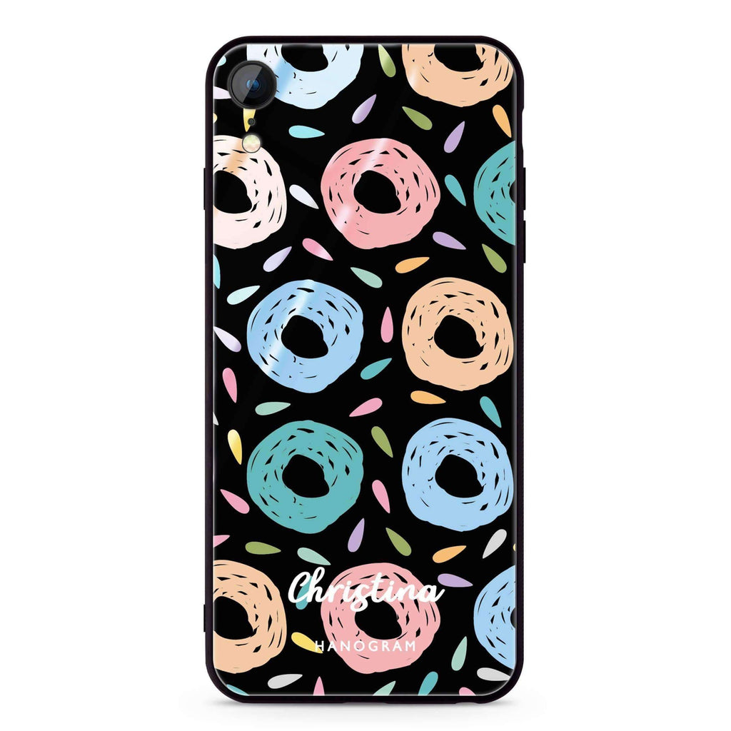 Artistic Donuts iPhone XR 超薄強化玻璃殻