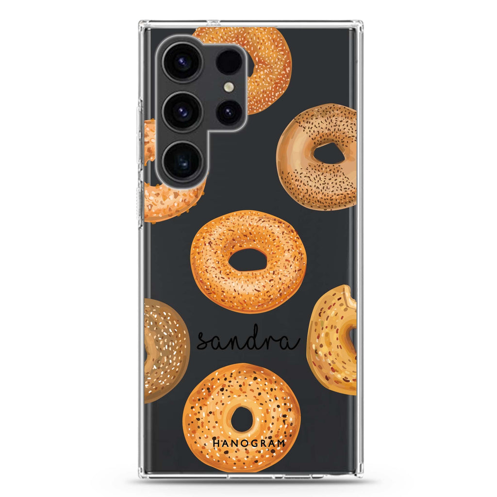 Delicious Donuts Samsung Galaxy Ultra 可加名字透明保護殼，適用 S26/S25/S24/S23 Ultra，圖1