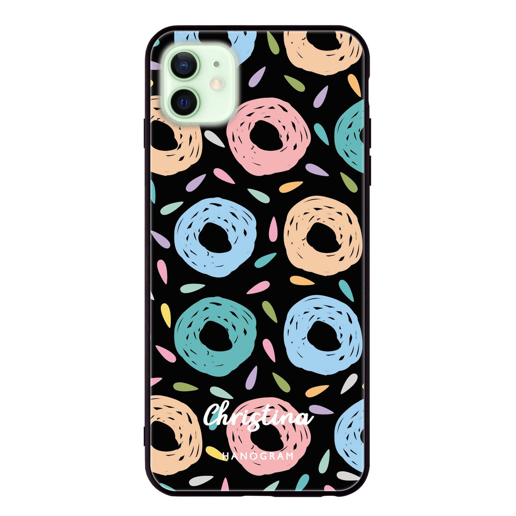 Artistic Donuts iPhone 12 mini 超薄強化玻璃殻