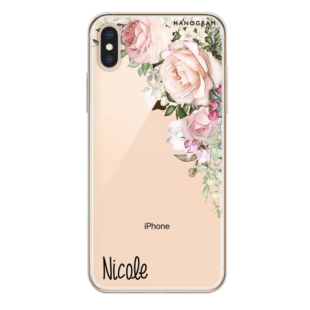 Elegant Rose I iPhone XS 水晶透明保護殼