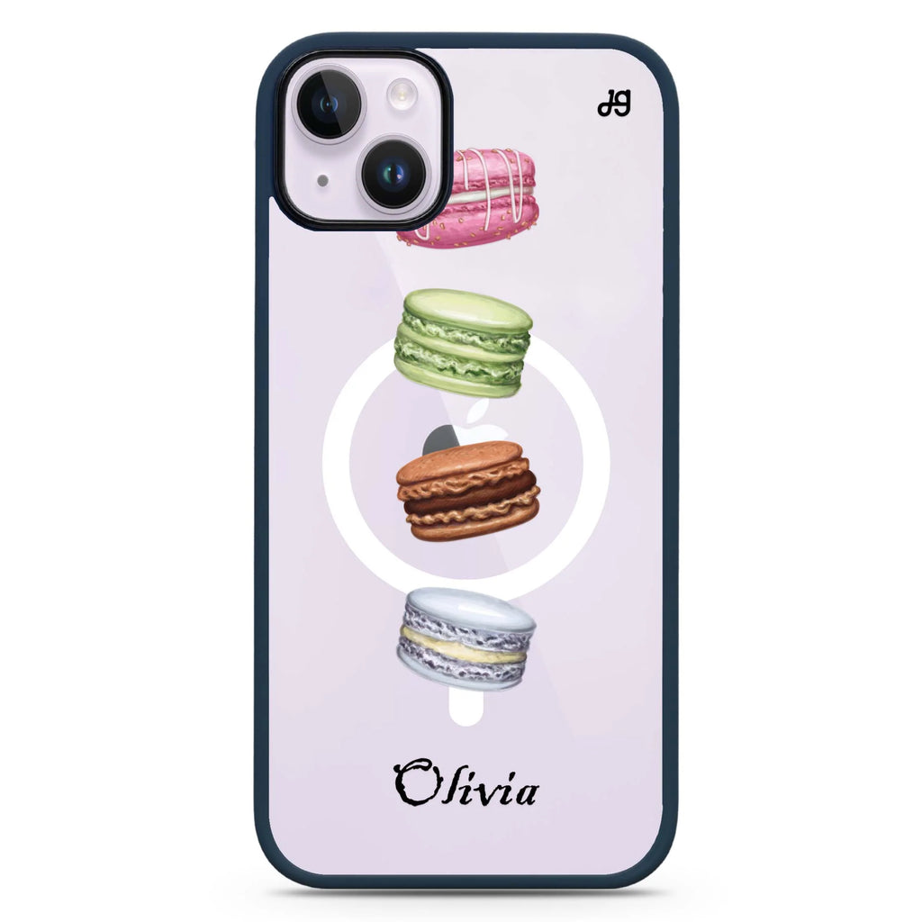 Delicious Macarons iPhone 14 Plus Magsafe 兼容防衝擊保護殼