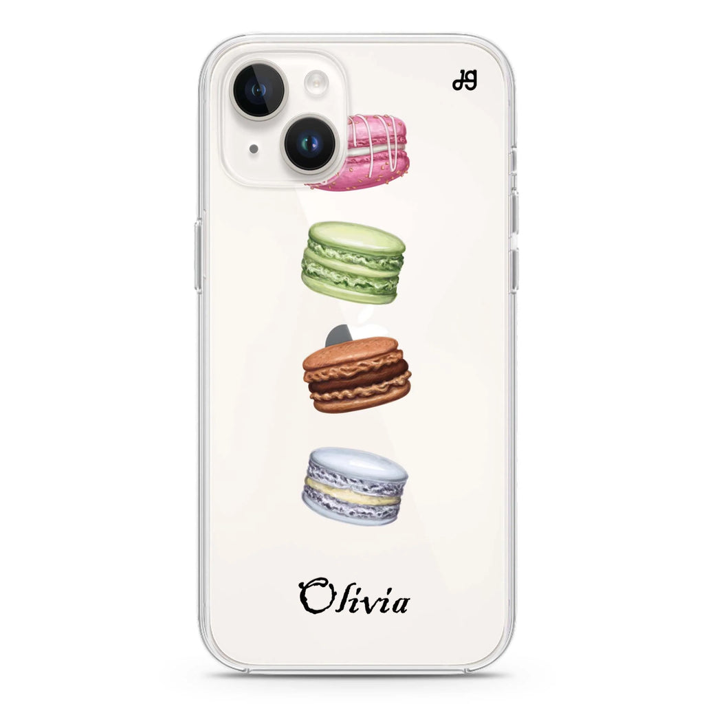 Delicious Macarons iPhone 14 plus 水晶透明保護殼