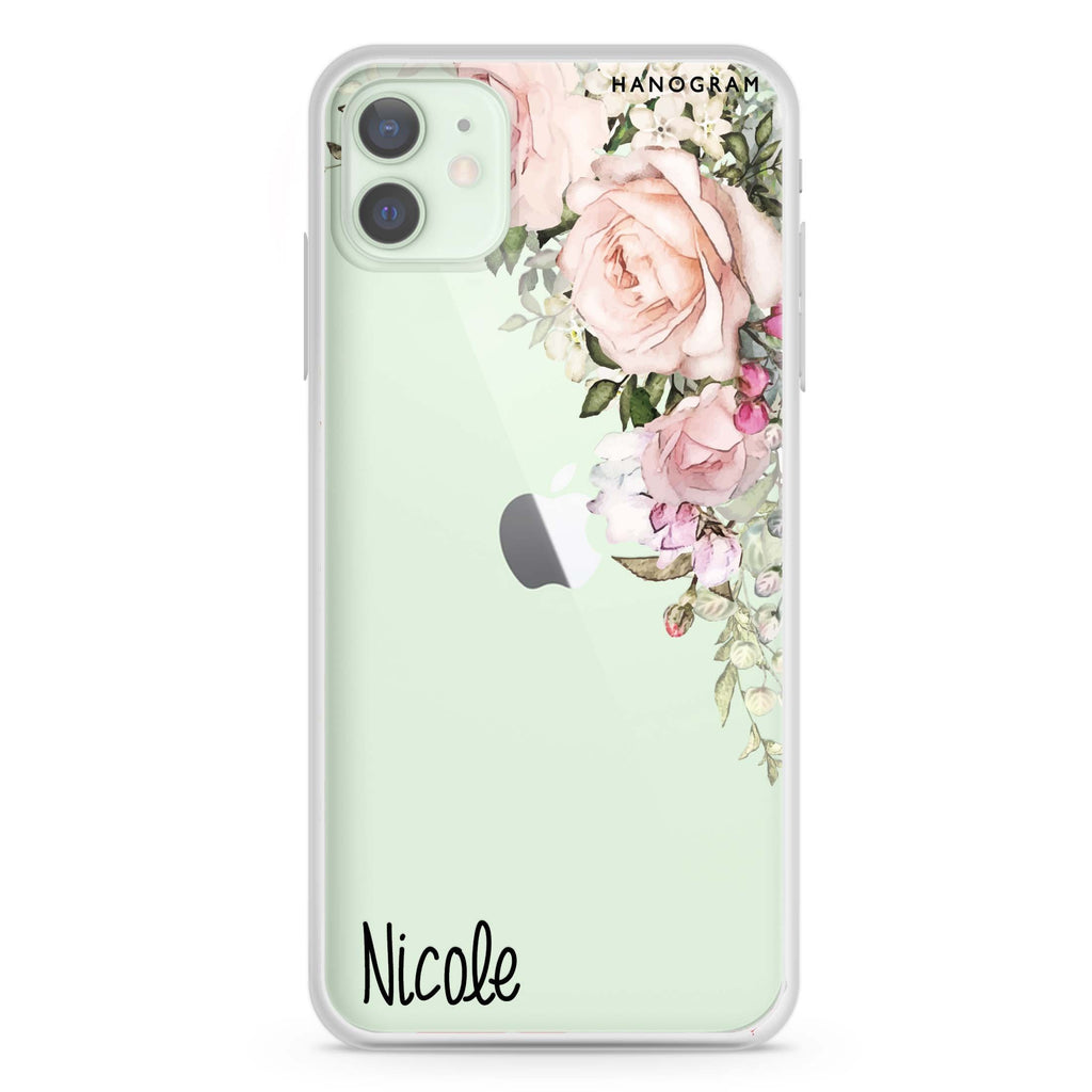 Elegant Rose I iPhone 12 mini 透明軟保護殻