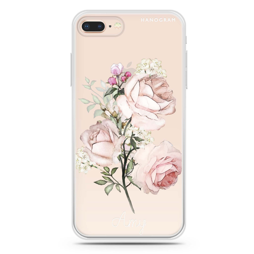 Elegant Rose II iPhone 8 Plus 水晶透明保護殼