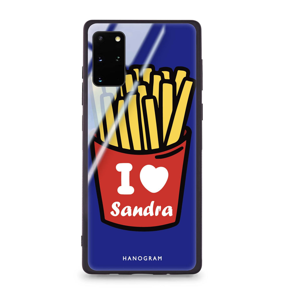 I Love French Fries Samsung S20 Plus 超薄強化玻璃殻