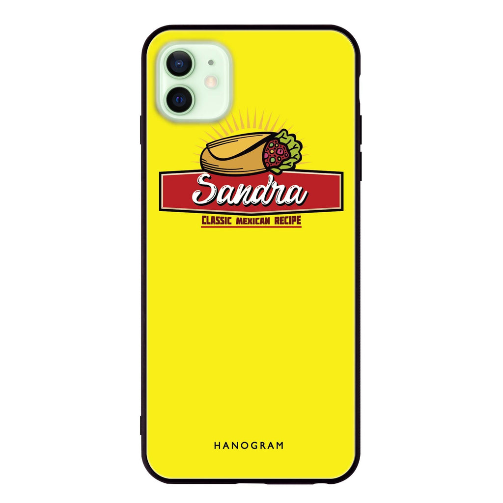 I Love Fast Food iPhone 12 mini 超薄強化玻璃殻