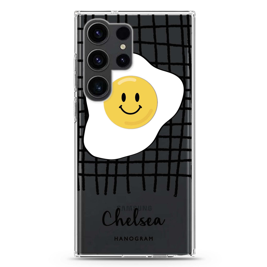 Funny Egg Samsung Galaxy Ultra 可加名字透明保護殼，適用 S26/S25/S24/S23 Ultra，圖1