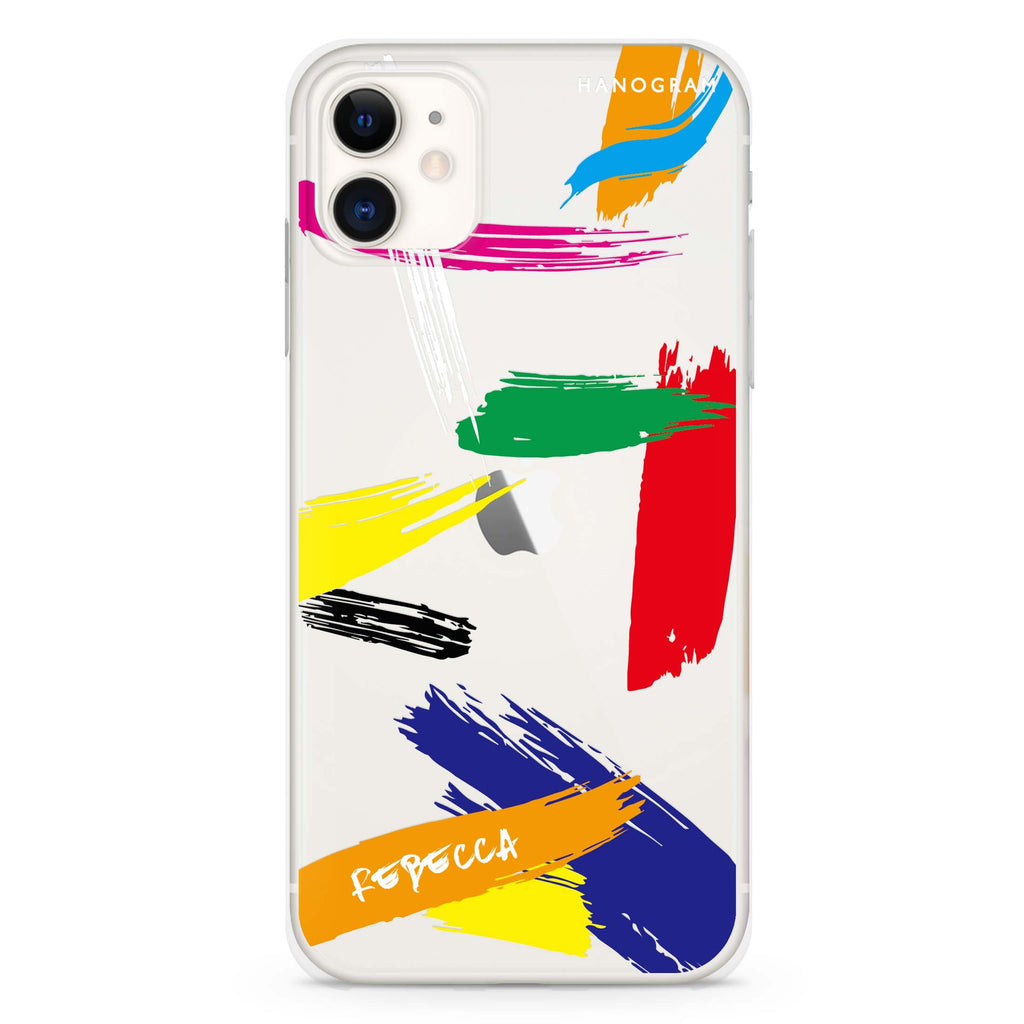 Brush Paint iPhone 11 水晶透明保護殼