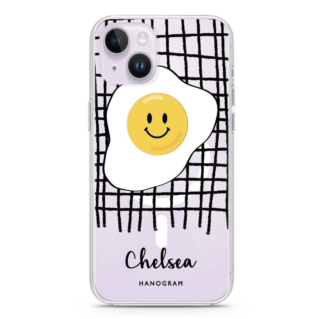 Funny Egg iPhone 14 Plus Magsafe 兼容水晶透明保護殼