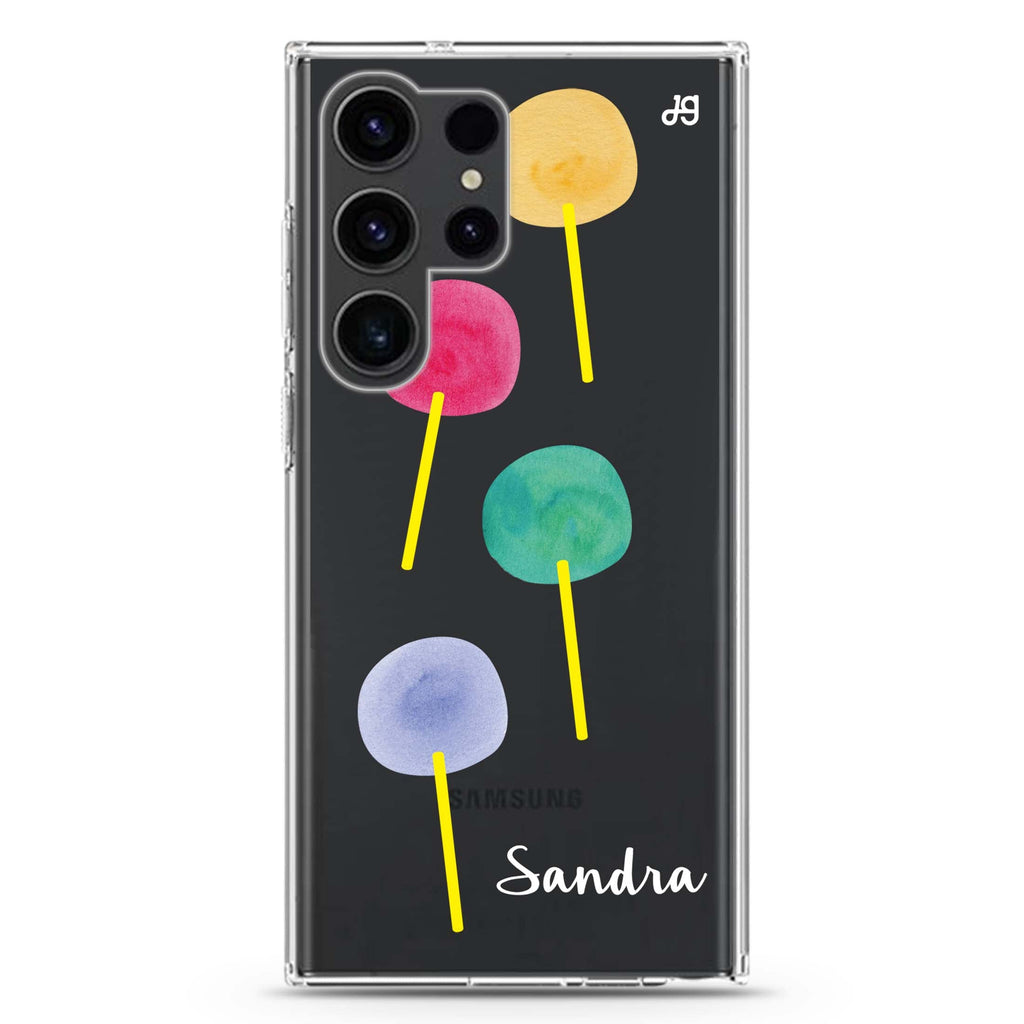 Colorful Candy I Samsung Galaxy Ultra 可加名字透明保護殼，適用 S26/S25/S24/S23 Ultra，圖1