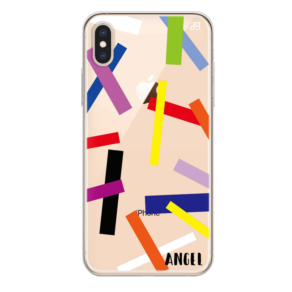 Abstract Art iPhone XS 透明軟保護殻