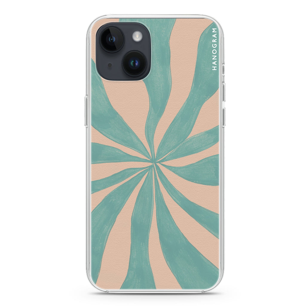 Abstract Paint Pattern iPhone 14 Magsafe 兼容水晶透明保護殼