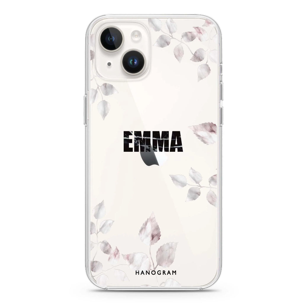 Life Simple Floral iPhone 14 plus 水晶透明保護殼