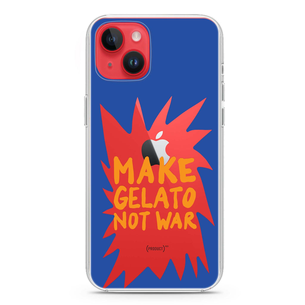Make Gelato Not War iPhone 14 水晶透明保護殼